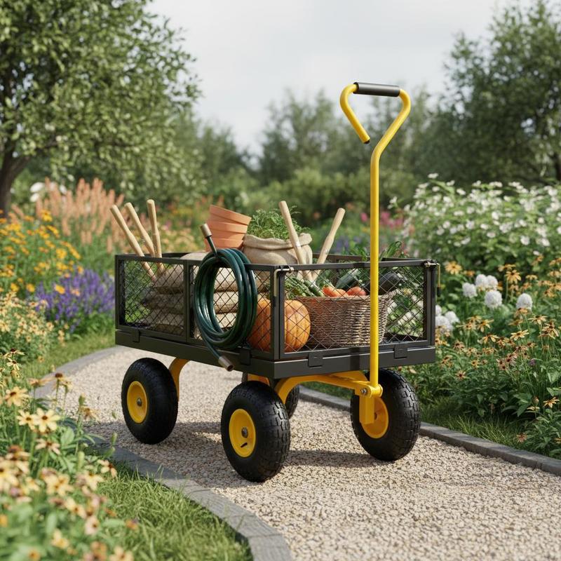 Steel Garden Cart 900 Lbs For  - огляд і ціна Heavy Equipment Work