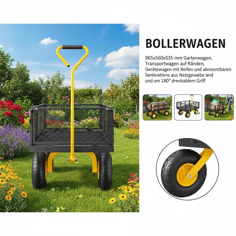 Steel Garden Cart 900 Lbs For  - огляд і ціна Heavy Equipment Work