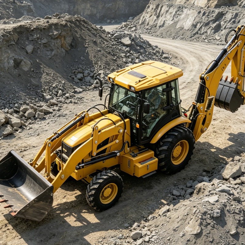 Loader Backhoe Industrial Grad - огляд і ціна Heavy Equipment Work