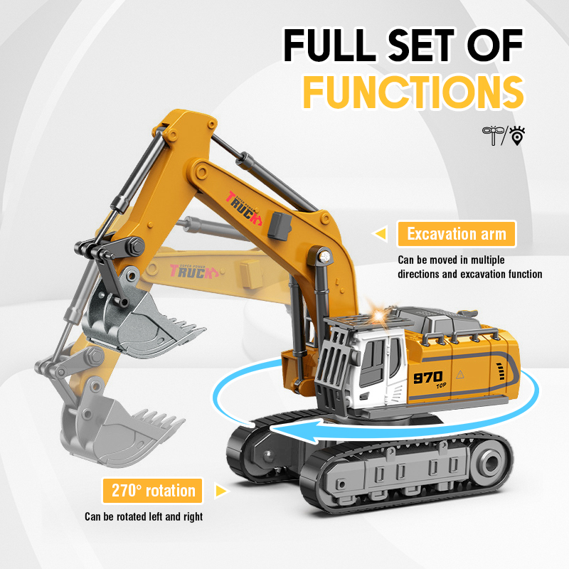 1:64 Mini RC Excavator Crawler - огляд і ціна Heavy Equipment Games