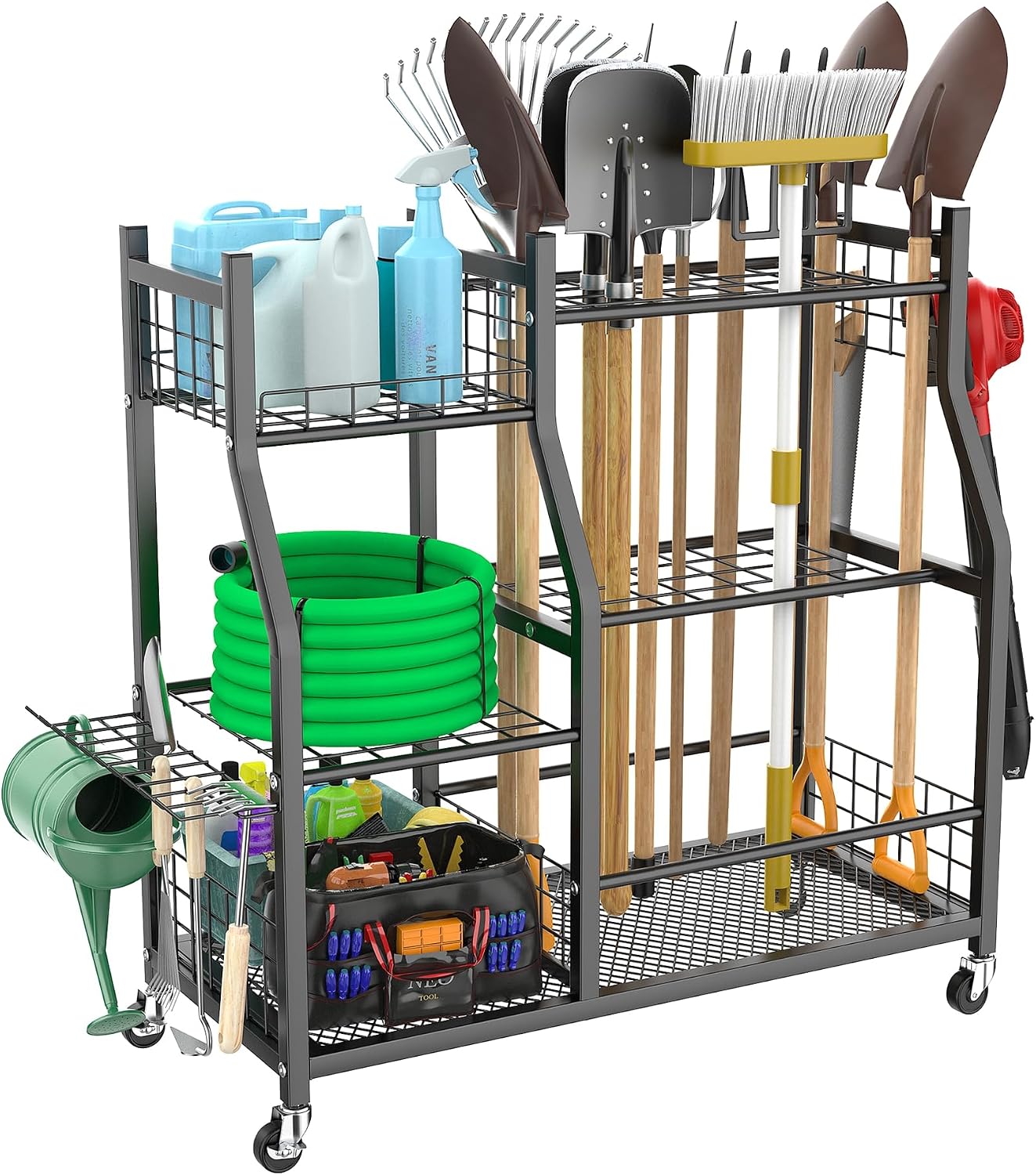 Garden Tool Organizer Rack Wit - огляд і ціна Heavy Equipment Storage Yard