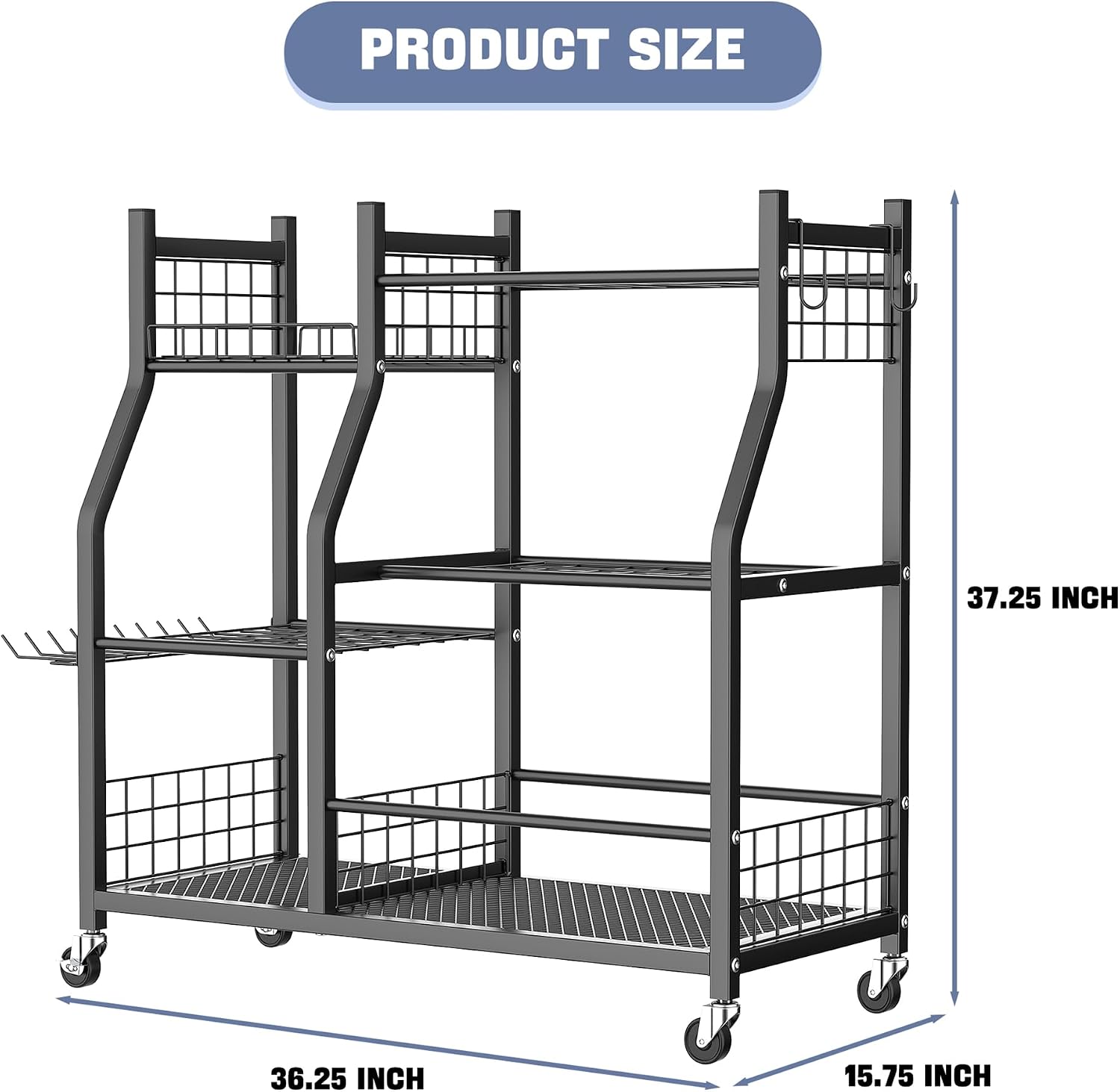 Garden Tool Organizer Rack Wit - огляд і ціна Heavy Equipment Storage Yard