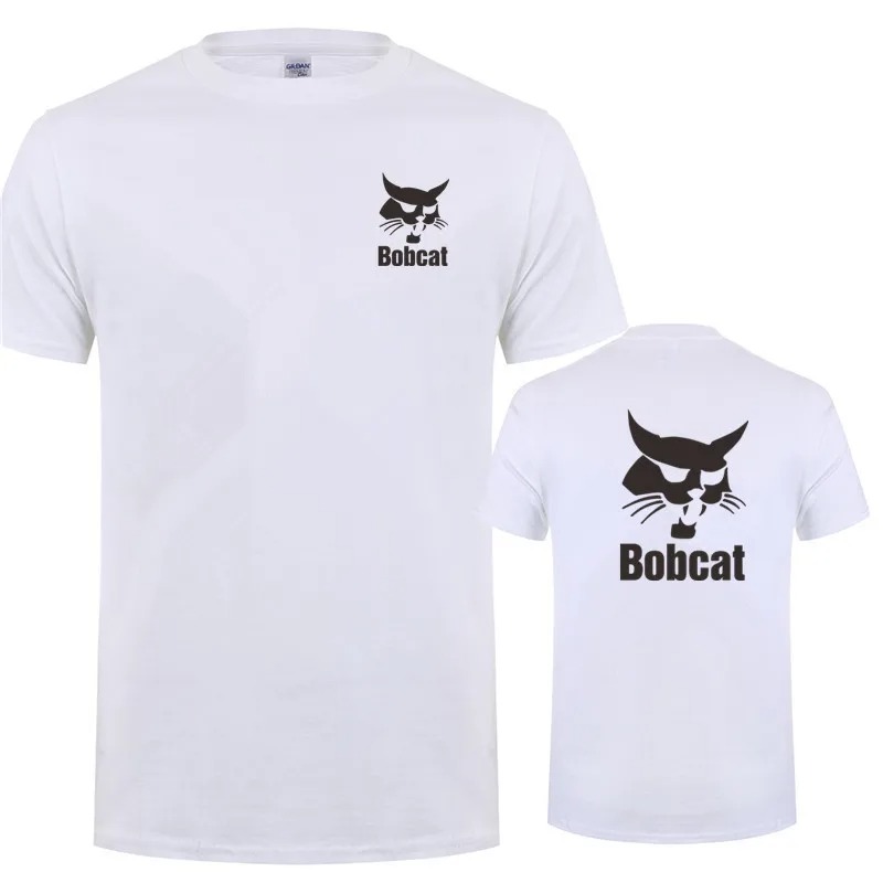 Bobcat T Shirt Summer Men Shor - огляд і ціна Heavy Equipment Logos