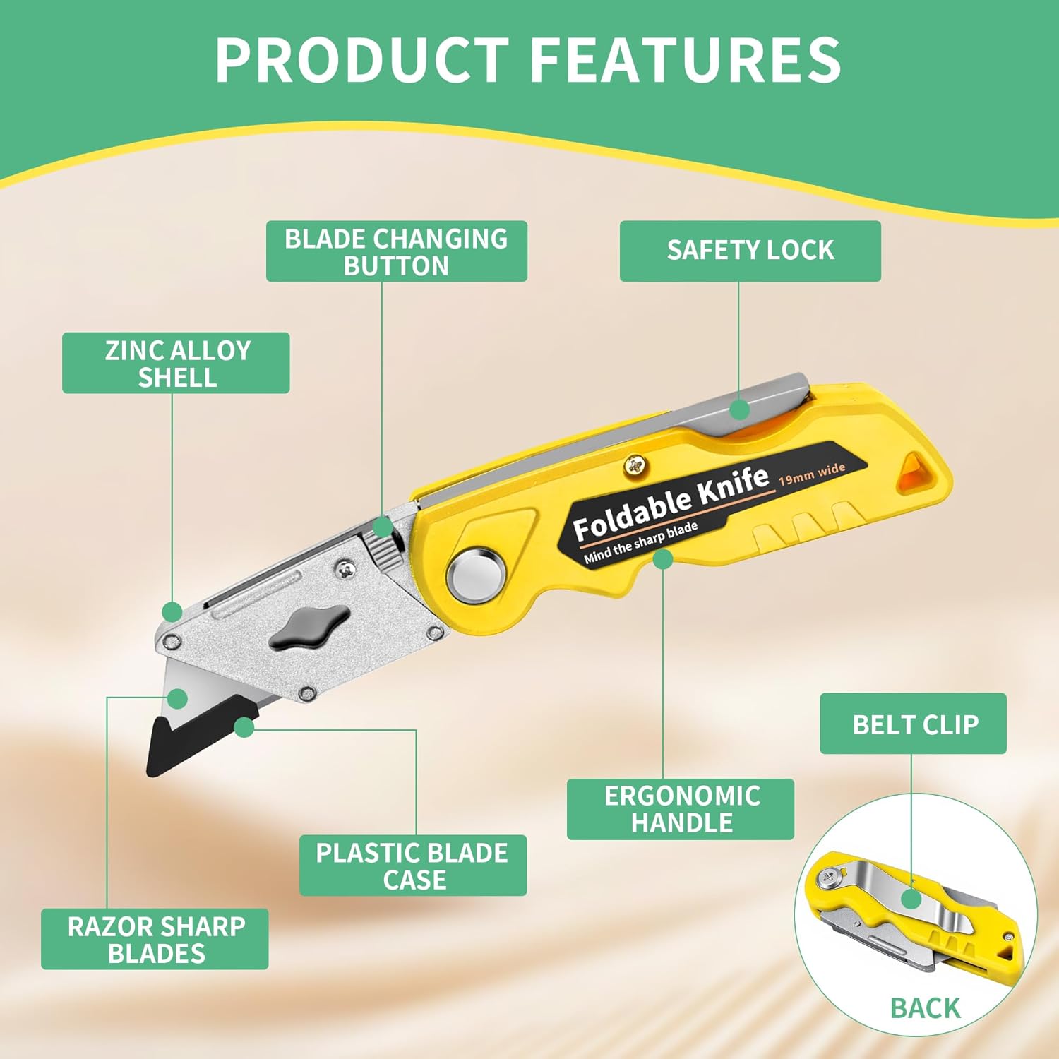 Kitchen Box Cutter,4-Pack Fold - огляд і ціна Heavy Equipment Blade