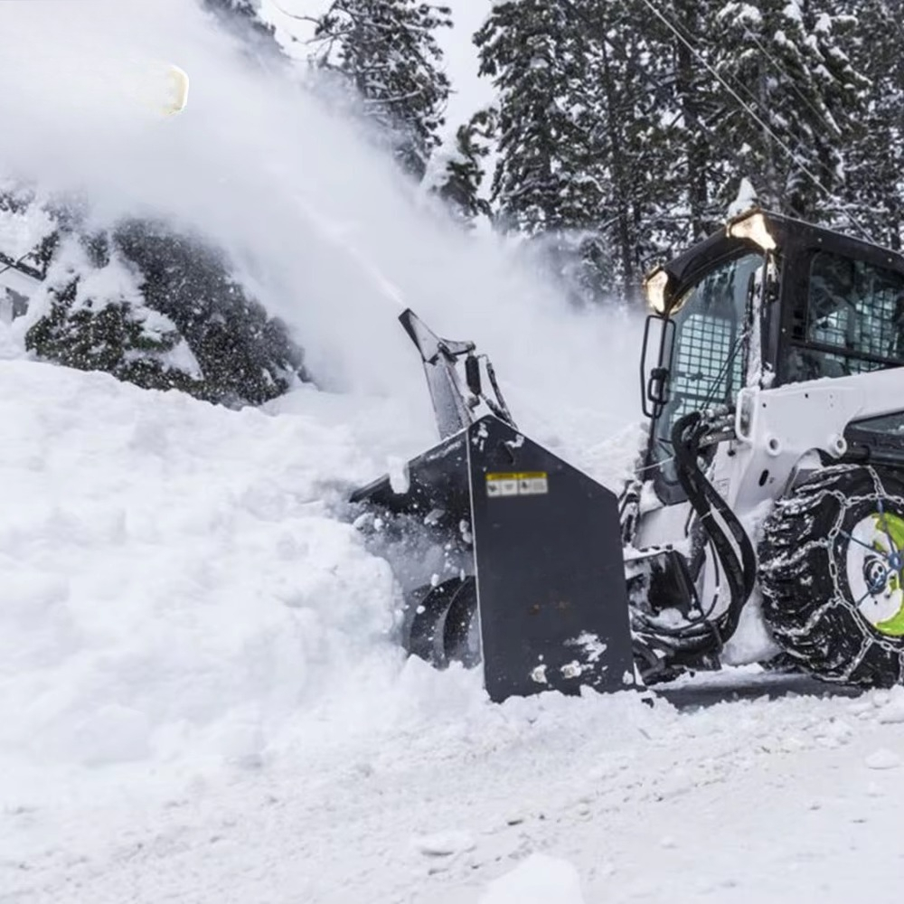 Skid Steer Loader Snow Blower - огляд і ціна Skid Steer Loader