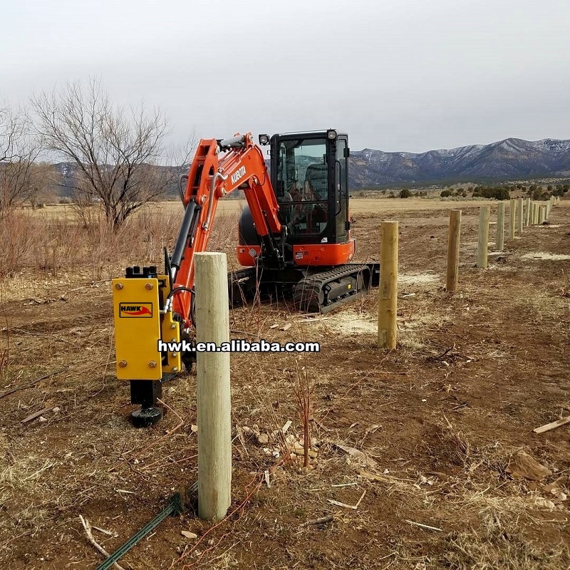 Excavator Hydraulic Fence Post - огляд і ціна Mini Excavator